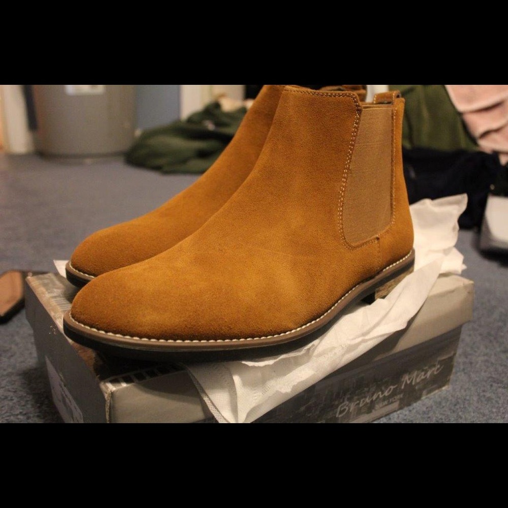 Bruno Marc Chelsea Boots Chestnut